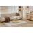Metal Mesh Coffee Table with Tempered Glass for Living Room, Study Frame & Easy Assembly-1061255784