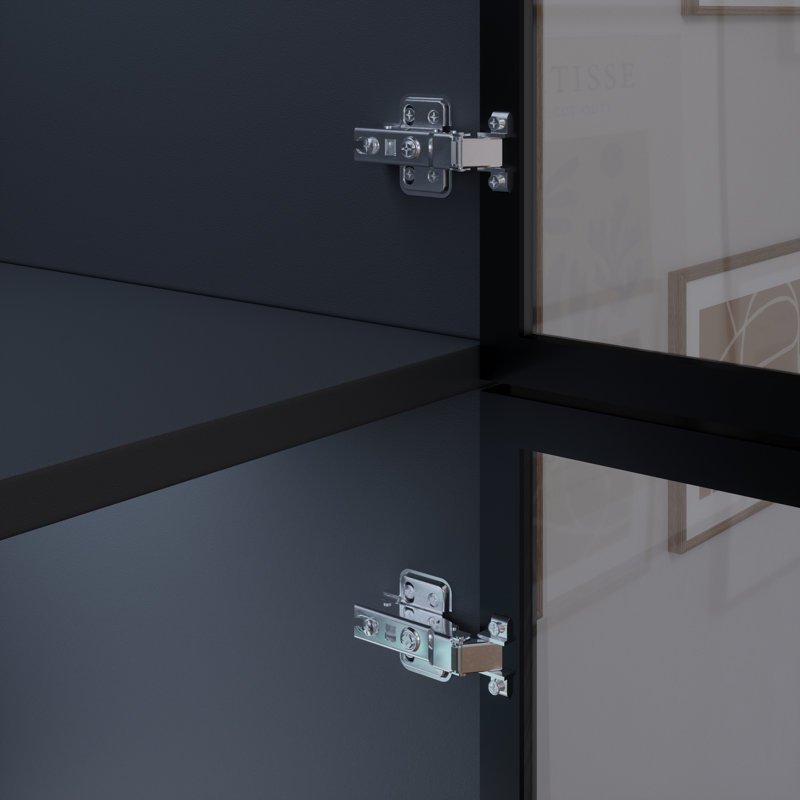 Abeeda Glass Door Dining Cabinet With Lighting