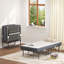 Lit pliant simple 75 po x 38 po avec matelas en mousse à mémoire de forme de 3,7 po, lit d'appoint pliable portatif, lit pliant pour les invités et structure en métal robuste