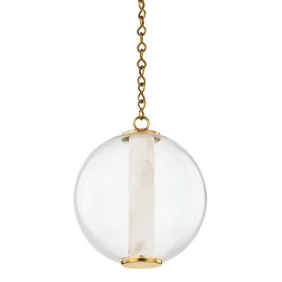 Luminaire suspendu sphère 1 lumière DEL