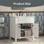 Meuble-lavabo autoportant avec comptoir en pierre artificielle-810700825