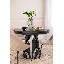 Extendable Round Metal Base Dining Table-1010613451-1010613448