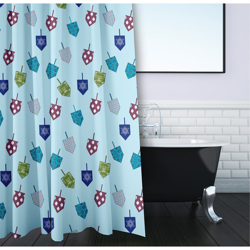Dreidel Pattern Shower Curtain, Omar