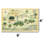 4' x 6' Machine Washable 100% Cotton Hundred Acre Wood Vintage Illustrated Map Children's Area Rug