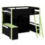 Lit mezzanine en bois avec bureau-72435237