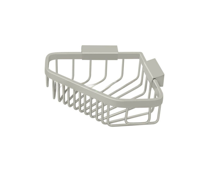 0713DFF175AF4D95AA22C681619D1BB7 Panier en métal 8-1 / 4 "x 6-7 / 8" Pentagon en nickel brossé, Nickel brossé