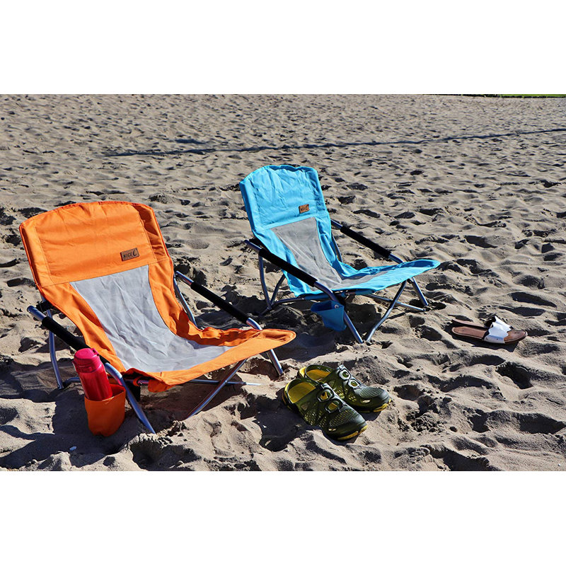 MUKE Folding Beach Chair, Blue