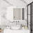 Modern LED Rectangle Bathroom Vanity Mirror, Color Temperature Adjustable