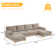 Camel Colour Chenier Combination Sofa