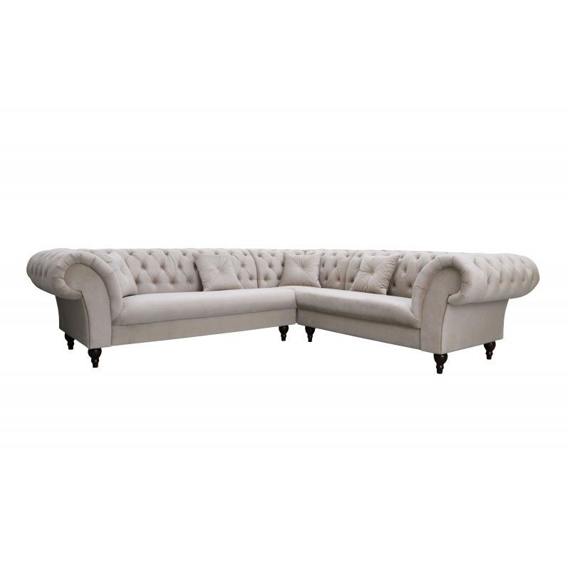 Blaine Corner Sofa, Cream, Left