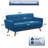  65" W Loveseat With Ottoman Tufted Upholstered Living Room Set-1737008807