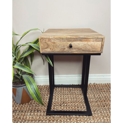 Ravi Side Table with Storage