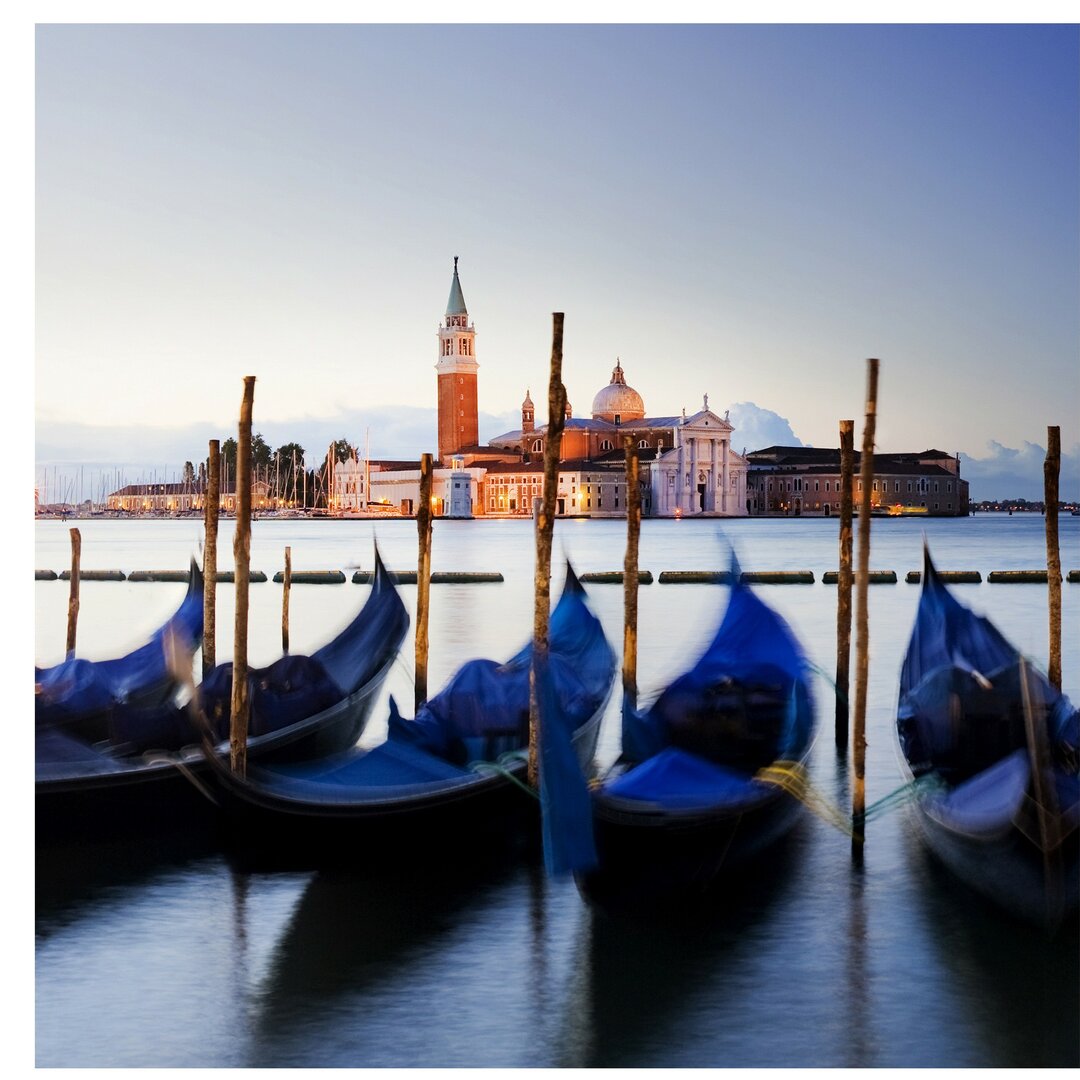 Seidenmatte Fototapete Gondeln in Venedig