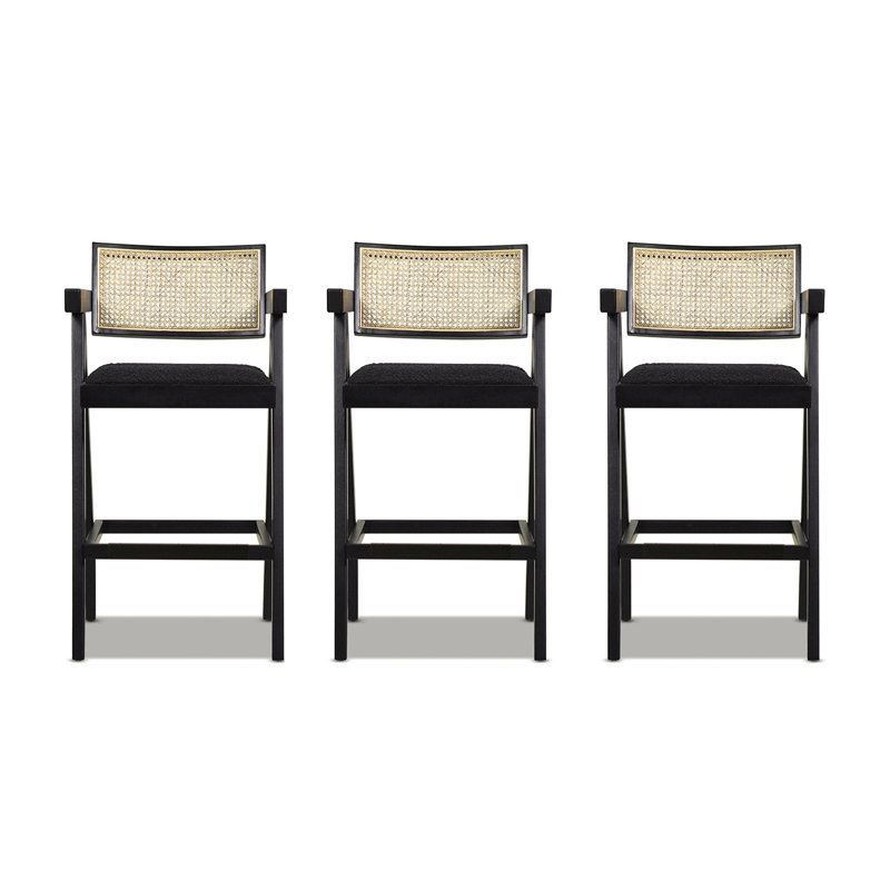 Tabouret de bar avec accoudoirs en résine 29,5 po, Tabouret de bar (siège d'une hauteur de 29,5 po)