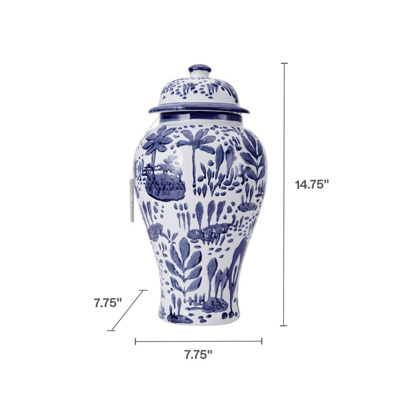 Mikasa Landscape Ceramic Canister