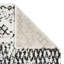 Machine Woven White/Black Rug-70522948