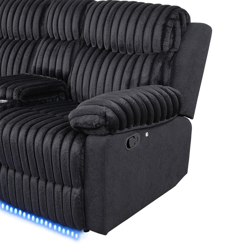 Canapé modulaire, Black Upholstered