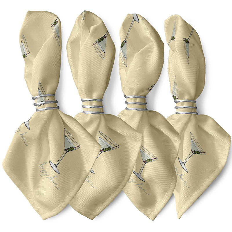 Ensemble de serviettes 4 pièces Josefien, Jaune