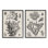 Ensemble de 2 reproductions d'art sur toile Stupell Industries