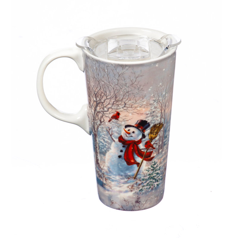 Grande tasse de voyage pour amis frosty forest Jordon