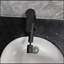 Robinet de lavabo de salle de bain, robinet de lavabo monotrou moderne à poignée simple