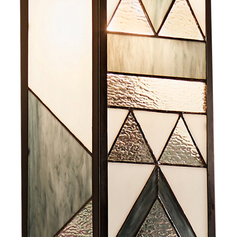 Lanterne murale d'extérieur en verre coloré 1 lumière H 16,25 po Alten