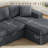 Boneless 104.3" Upholstered Cloudy Sectional-2060531159
