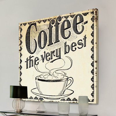 Coffee Best - Wrapped Canvas Print