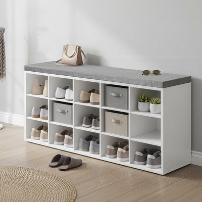 Jurina 15 Pair Shoe Storage Bench