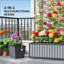 Lit de jardin surélevé en bois avec treillis-1199223795