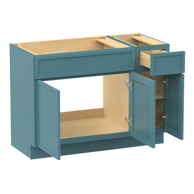 Base de meuble-lavabo simple 51 po seulement, Sarcelle