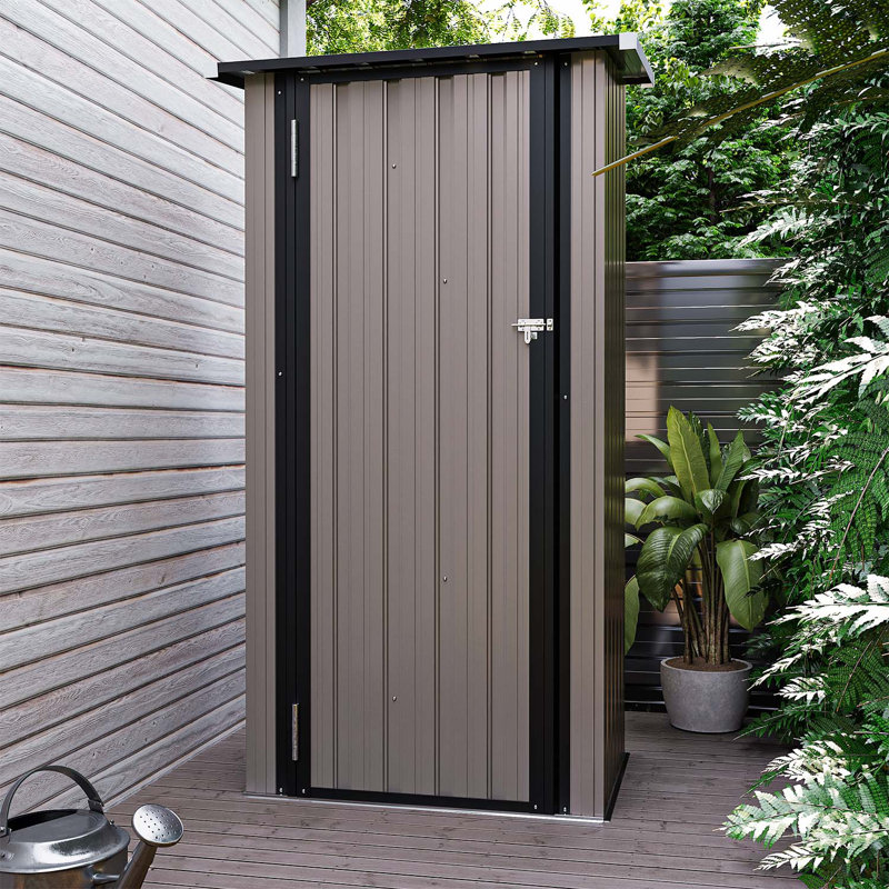 3 ft. W x 2 ft. D Metal Lean-To Storage Shed