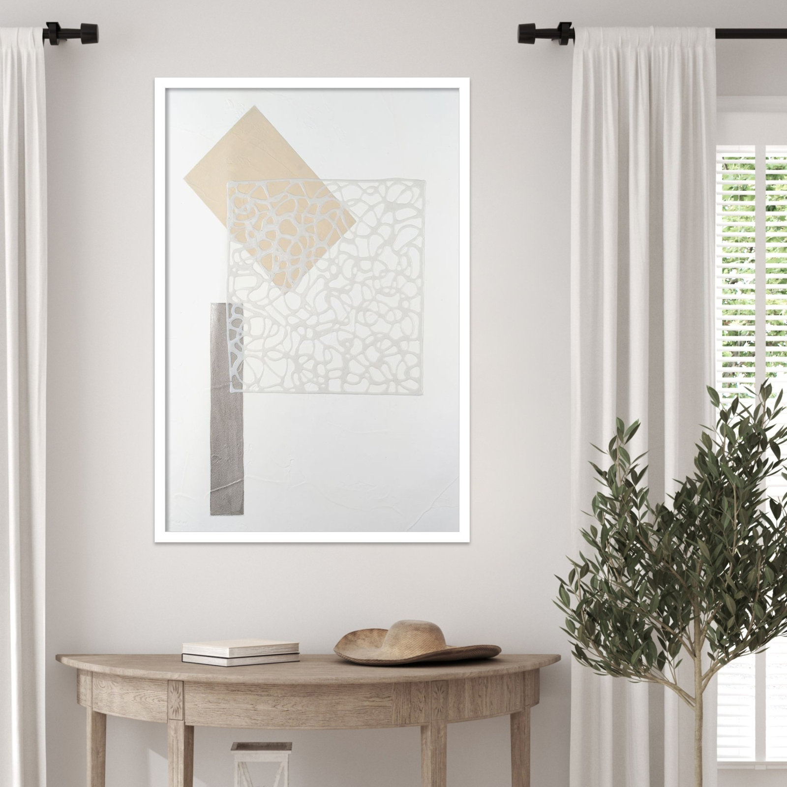 Nooks and Crannies No. 3 Print, 33" H x 23" W, White