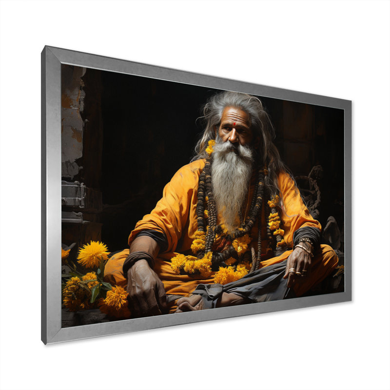 «Sacred Pilgrimage II», impression sur toile, H 24 po x l 32 po x P 1 po, Cadre simple argenté