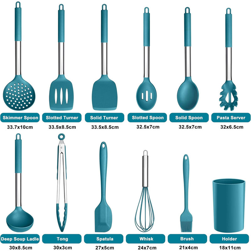 Rareweaves 12 Utensil Set, Blue