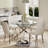 Keyari 4 - Person Pedestal Dining Set-1221459775-1221459746-1218834174