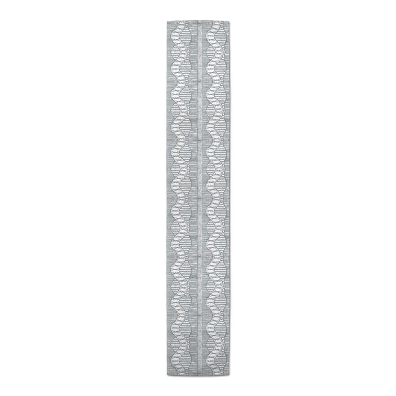Chemin de table rectangulaire, 72 po x 16 po, Bleu
