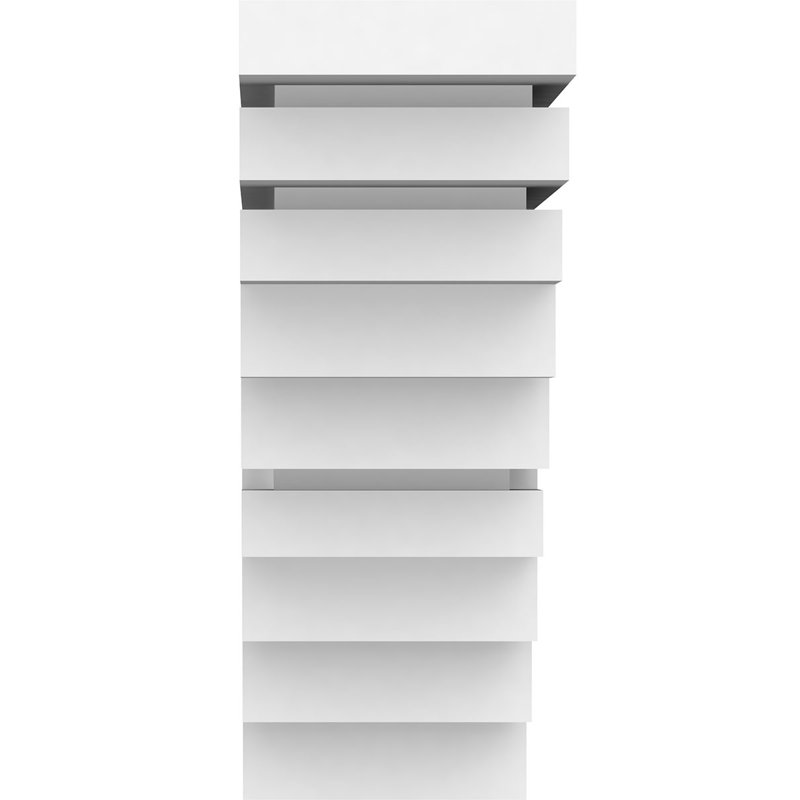 Support standard en PVC de qualité architecturale Landon, H 9 po x l 3,5 po x p 9 po