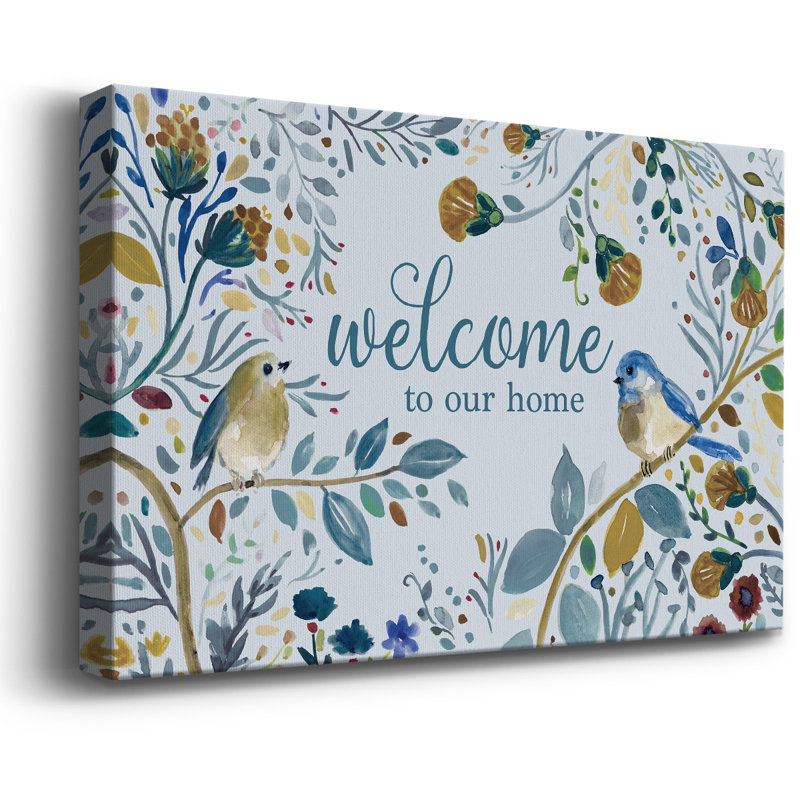 Welcome to Our Home Premium, toile tendue avec châssis - prête à être accrochée, H 24 po x l 36 po