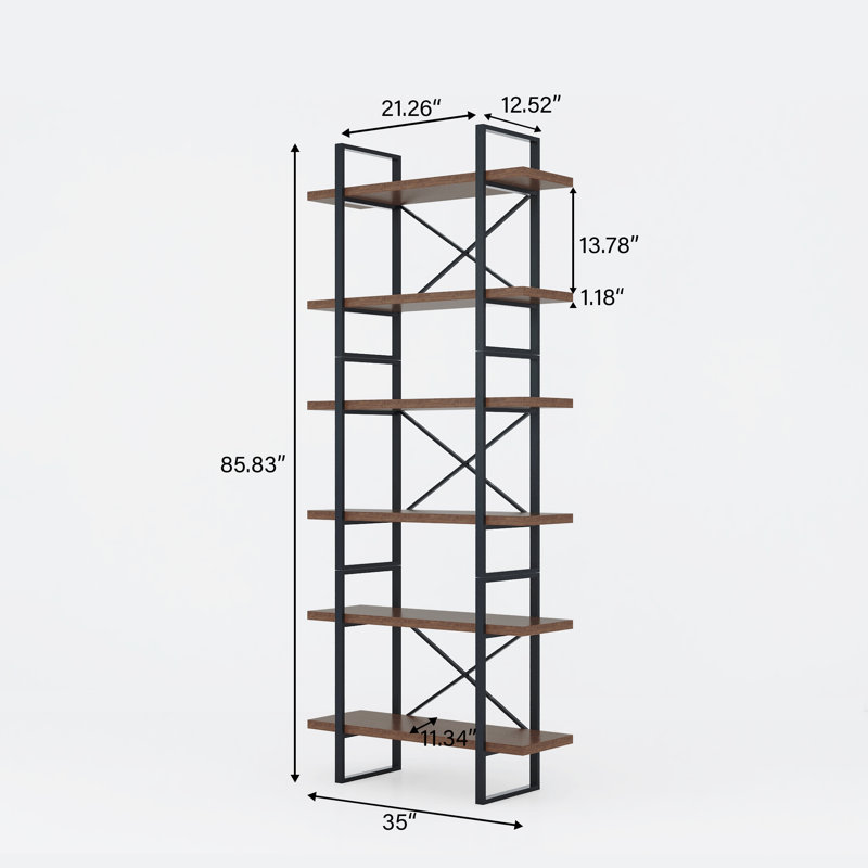 Etagere Bookcase, Brown