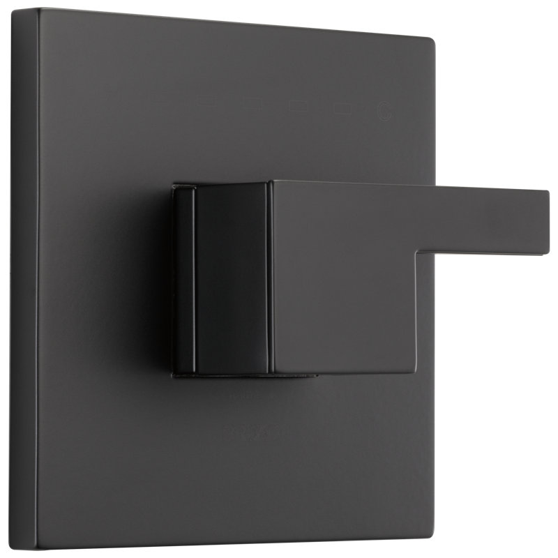 Siderna® Sensori® Thermostatic Valve Trim, Matte Black
