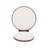 Thaddeus Mid-Century Modern Fabric Upholstered Round Back Dining Chairs With Rubberwood Frame-1464818126