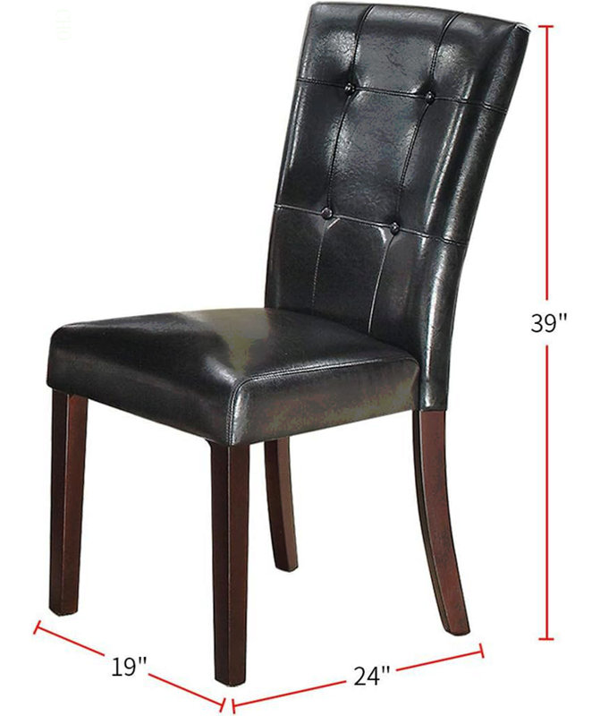 Ensemble de 2 chaises d'appoint Modern Parson