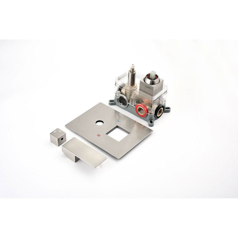 Ceiling Mounted Shower With Self-Cleaning Feature & Robust Water 12" System Mount: Consistent And Flow, Silver