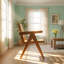 Fauteuil d'appoint en bois synthétique et en rotin l 26 po x P 24 po x H 32 po Velentina
