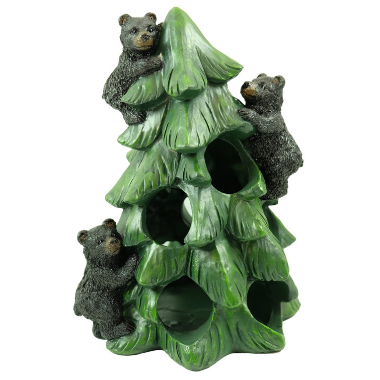  Bear Ornament,Mama Bear with Cubs Layered Christmas