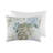 6 Piece Oversized Cotton Comforter Set With Throw Pillow Blue Queen