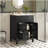 24" Modern Bathroom Vanity with Ceramic Basin, Restroom Basin Cabinet with 2 Drawers, Small Bathroom Cabinet with Soft-Closing Door-1767908516