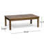 Table basse contemporaine en bois et bois avec corde douce et eau - Nuances Vivid
