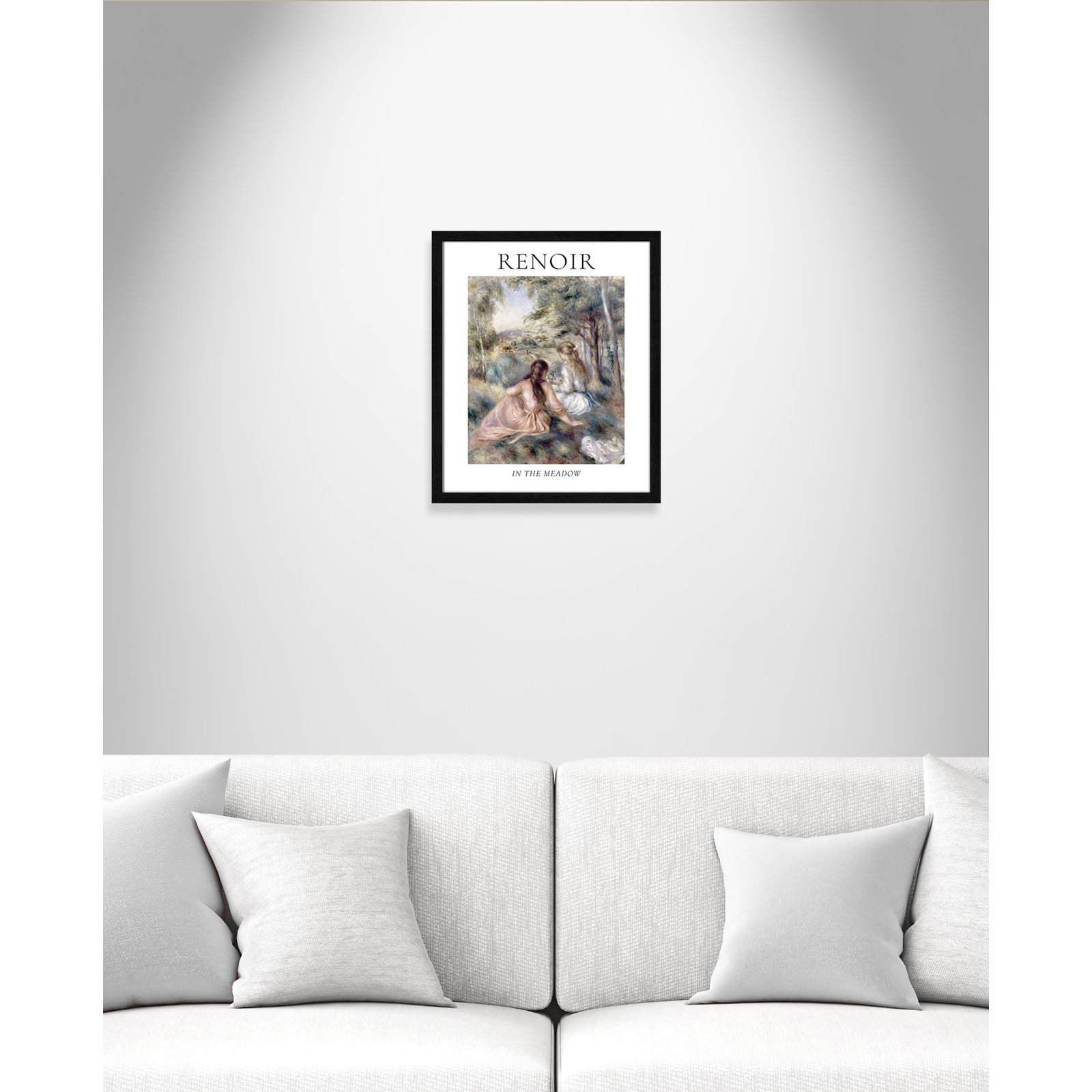 Old Masters Collection "In the Meadow" Print, No, Black Single Picture Frame, 19" H x 16" W x 0.75" D